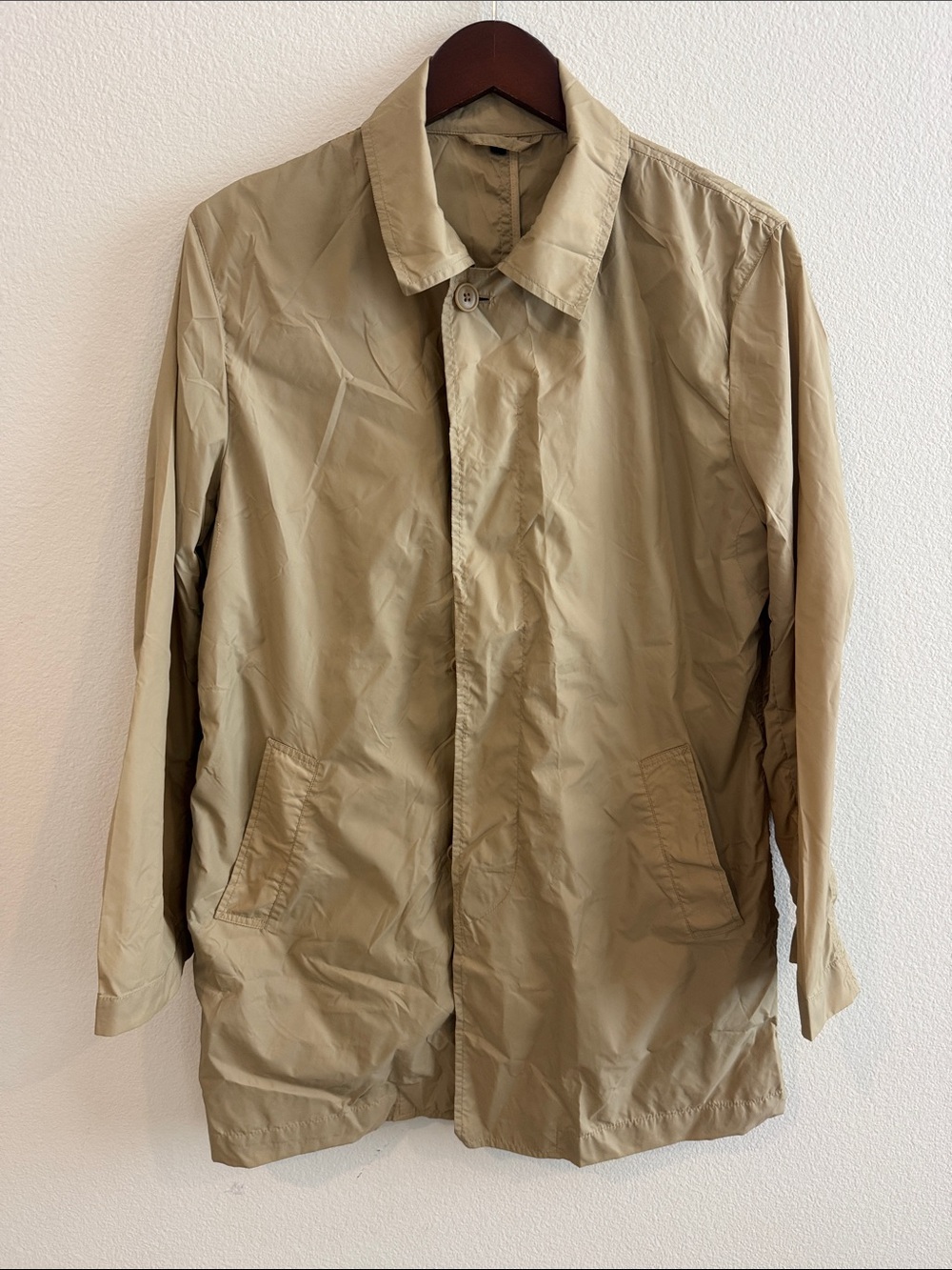 Muji Khaki Lightweight Trench Coat